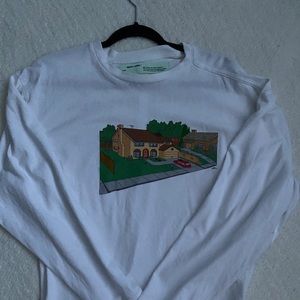 Off White Simpsons Long Sleeve Shirt SS19 Size Med